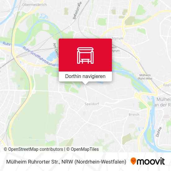 Mülheim Ruhrorter Str. Karte