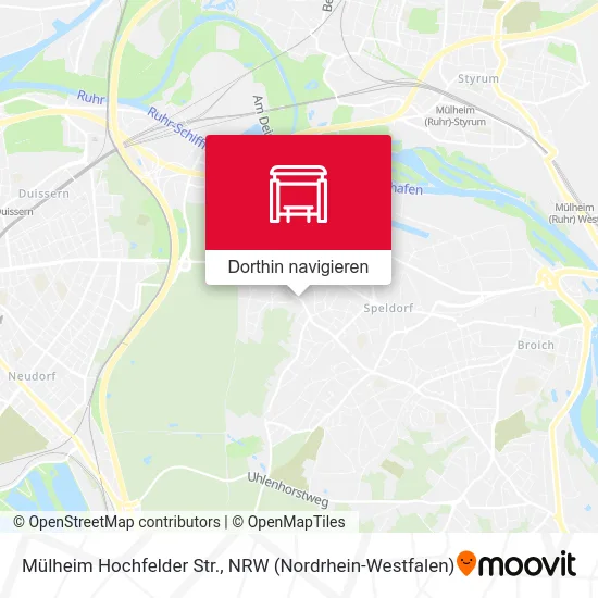 Mülheim Hochfelder Str. Karte