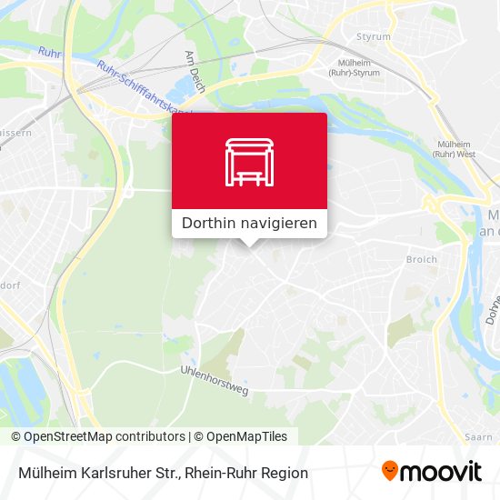 Mülheim Karlsruher Str. Karte