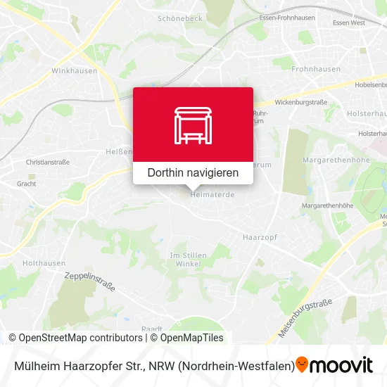 Mülheim Haarzopfer Str. Karte