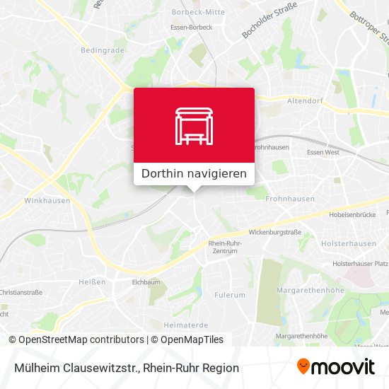 Mülheim Clausewitzstr. Karte