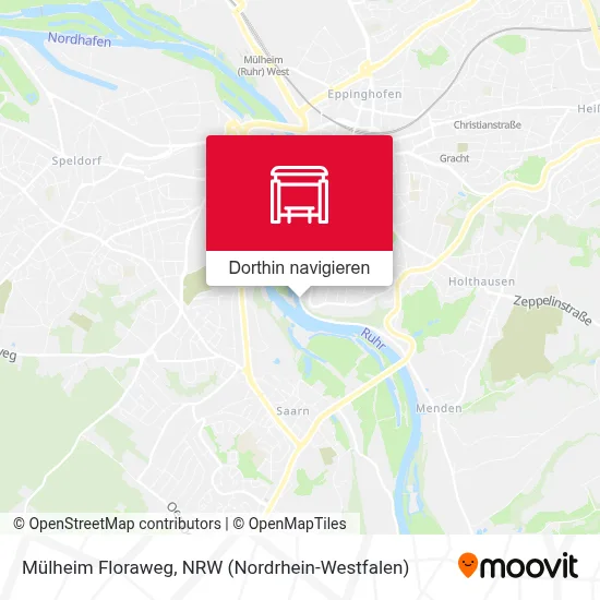 Mülheim Floraweg Karte