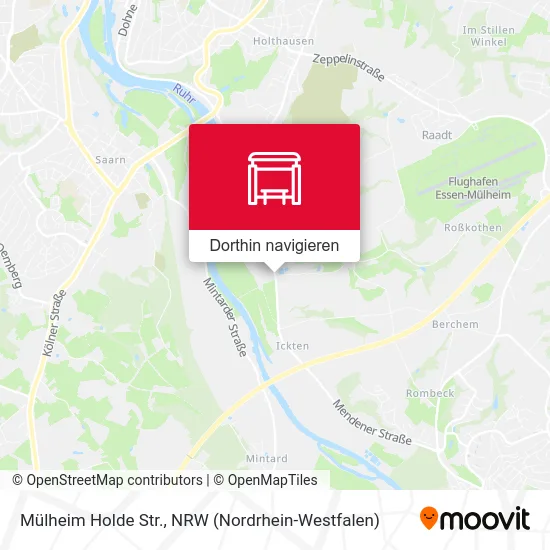 Mülheim Holde Str. Karte