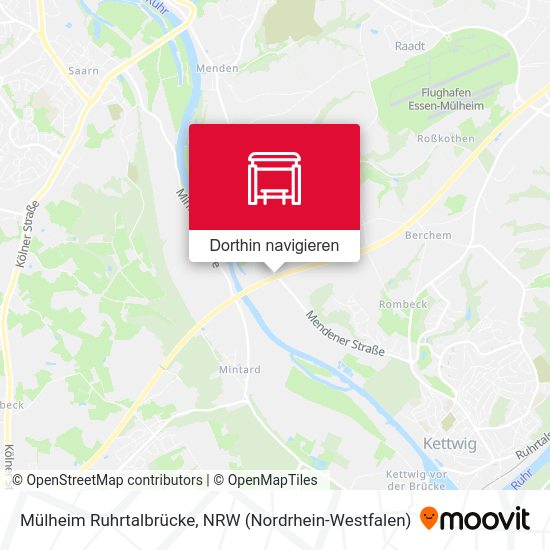 Mülheim Ruhrtalbrücke Karte