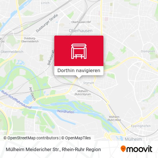 Mülheim Meidericher Str. Karte