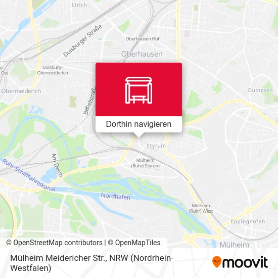 Mülheim Meidericher Str. Karte