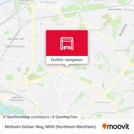 Mülheim Grüner Weg Karte