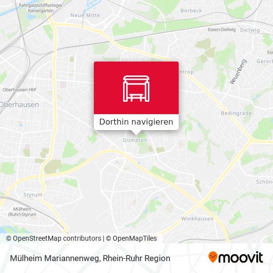 Mülheim Mariannenweg Karte
