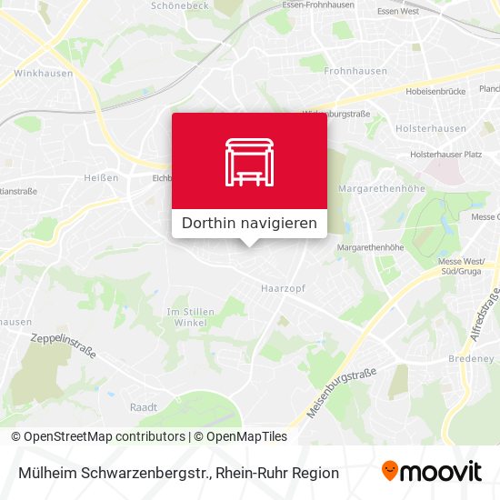 Mülheim Schwarzenbergstr. Karte