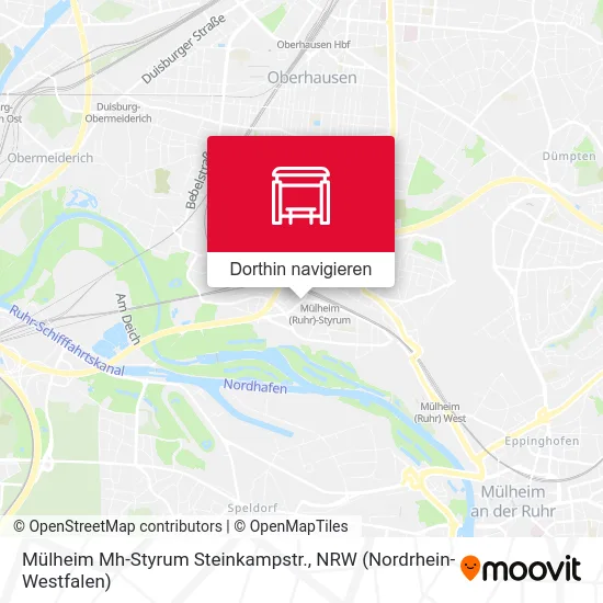 Mülheim Mh-Styrum Steinkampstr. Karte
