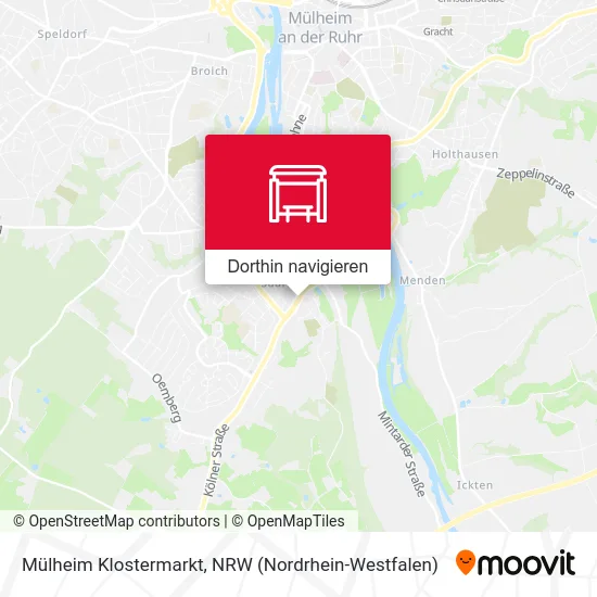 Mülheim Klostermarkt Karte