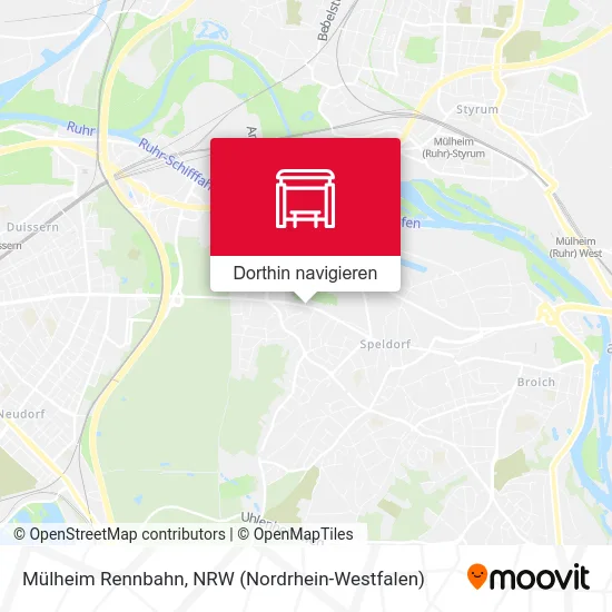 Mülheim Rennbahn Karte