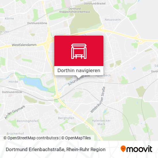 Dortmund Erlenbachstraße Karte