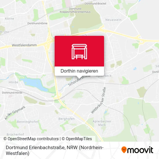 Dortmund Erlenbachstraße Karte