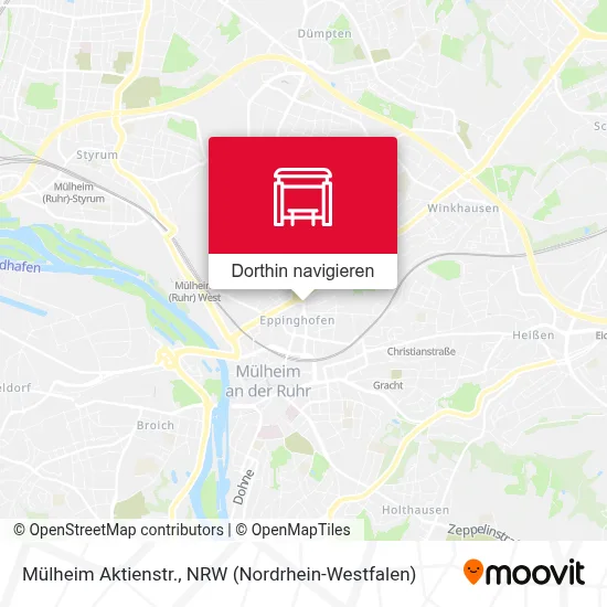 Mülheim Aktienstr. Karte