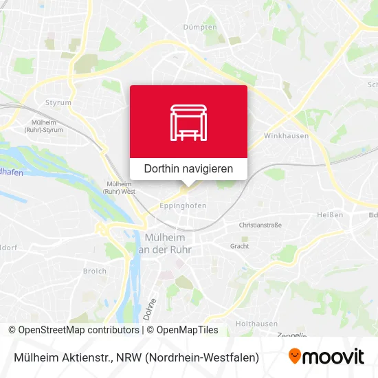 Mülheim Aktienstr. Karte