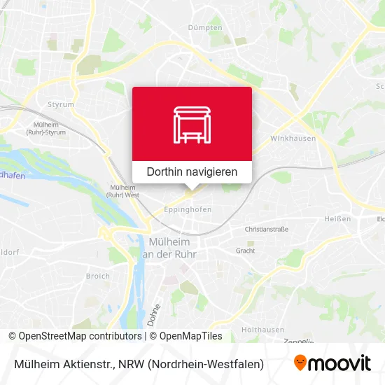 Mülheim Aktienstr. Karte