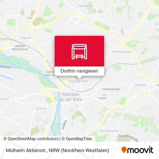 Mülheim Aktienstr. Karte