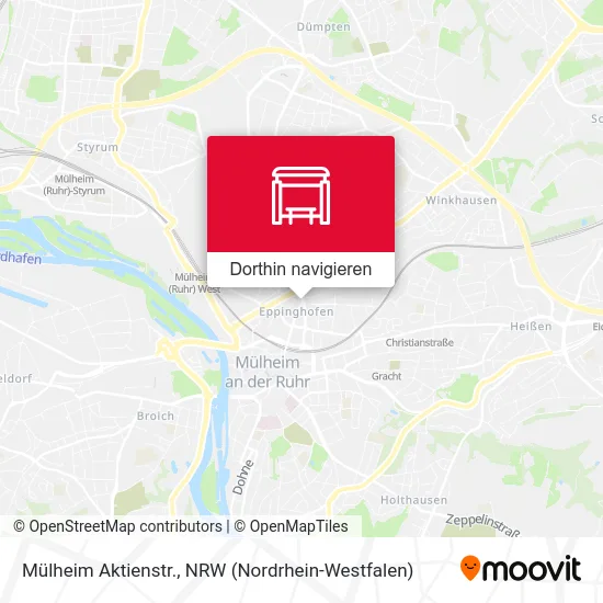 Mülheim Aktienstr. Karte