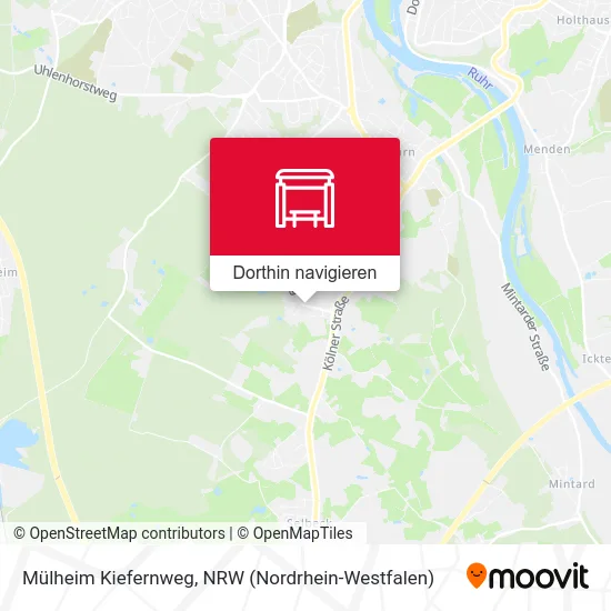 Mülheim Kiefernweg Karte