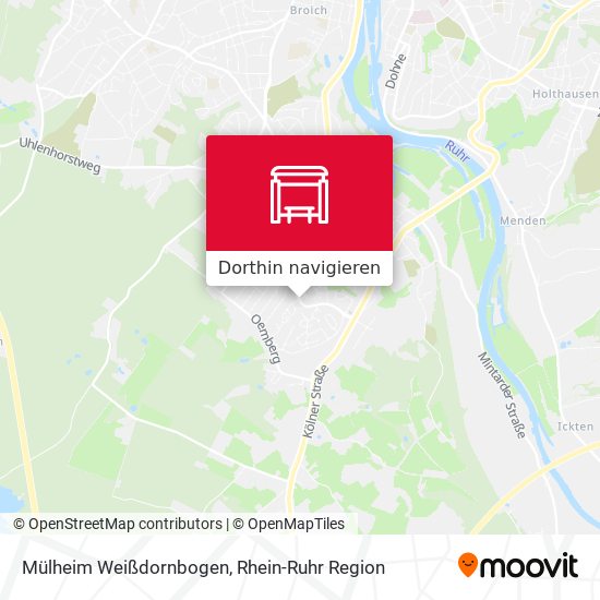 Mülheim Weißdornbogen Karte