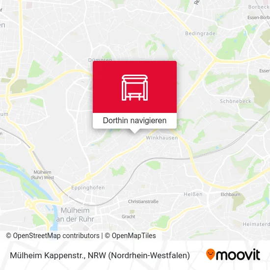 Mülheim Kappenstr. Karte