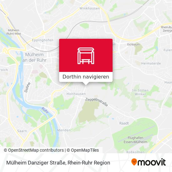 Mülheim Danziger Straße Karte