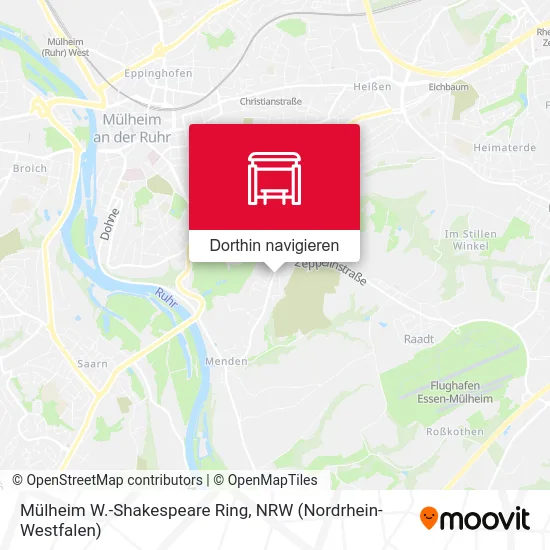 Mülheim W.-Shakespeare Ring Karte