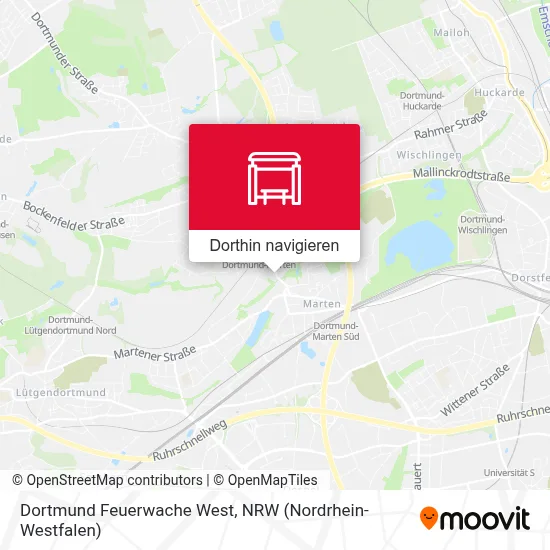 Dortmund Feuerwache West Karte