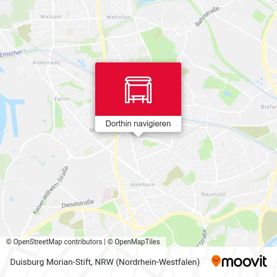 Duisburg Morian-Stift Karte