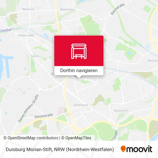 Duisburg Morian-Stift Karte