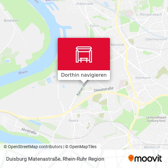Duisburg Matenastraße Karte