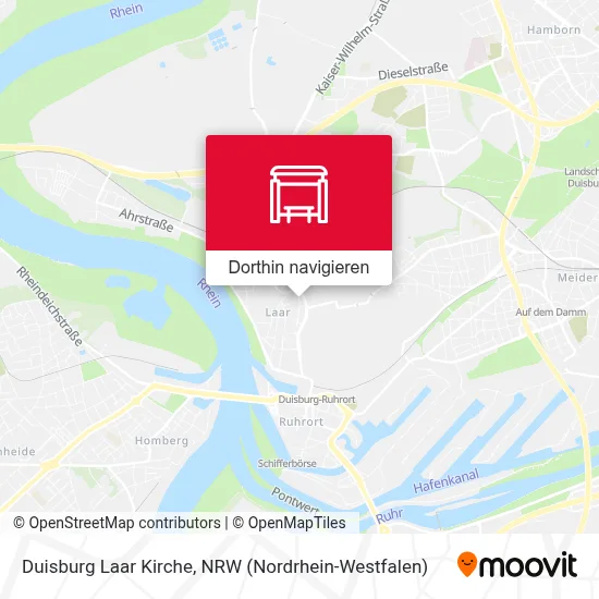 Duisburg Laar Kirche Karte