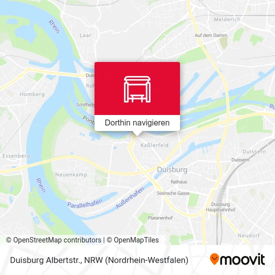 Duisburg Albertstr. Karte