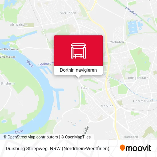 Duisburg Striepweg Karte