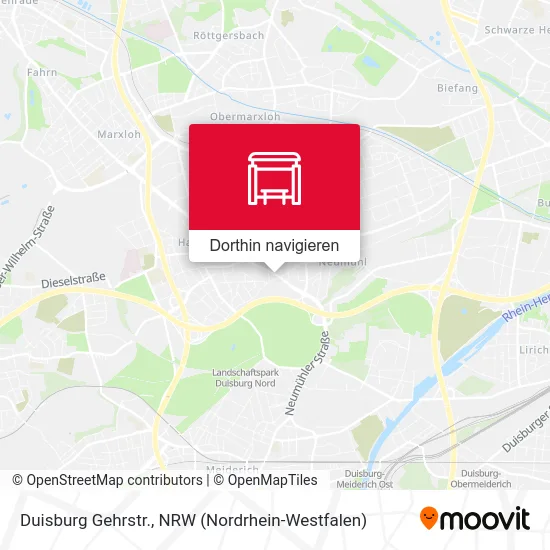 Duisburg Gehrstr. Karte