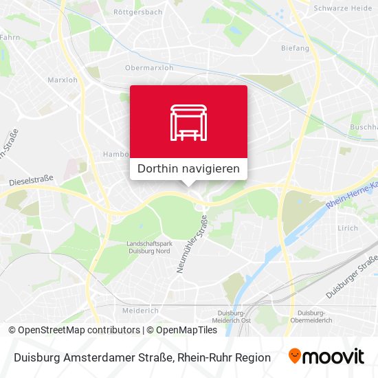 Duisburg Amsterdamer Straße Karte