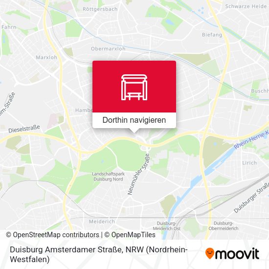 Duisburg Amsterdamer Straße Karte