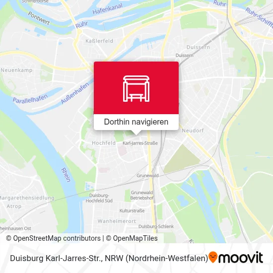 Duisburg Karl-Jarres-Str. Karte