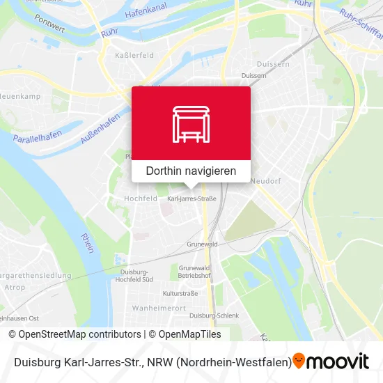 Duisburg Karl-Jarres-Str. Karte