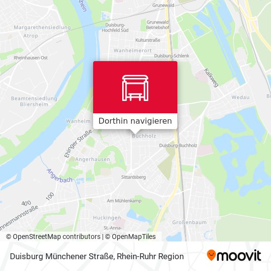 Duisburg Münchener Straße Karte