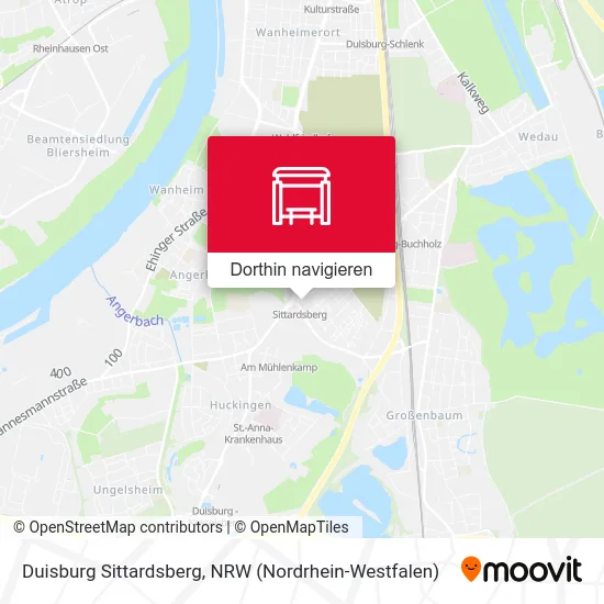 Duisburg Sittardsberg Karte