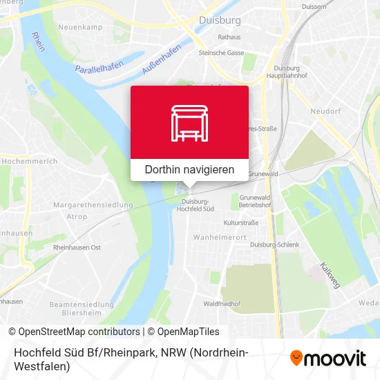 Hochfeld Süd Bf/Rheinpark Karte