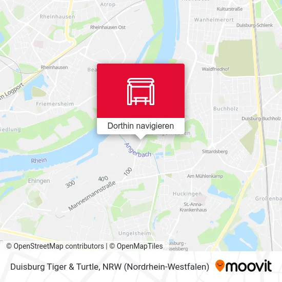 Duisburg Tiger & Turtle Karte
