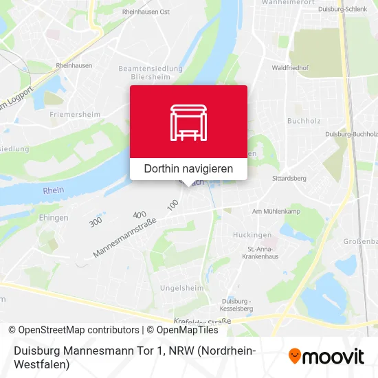 Duisburg Mannesmann Tor 1 Karte