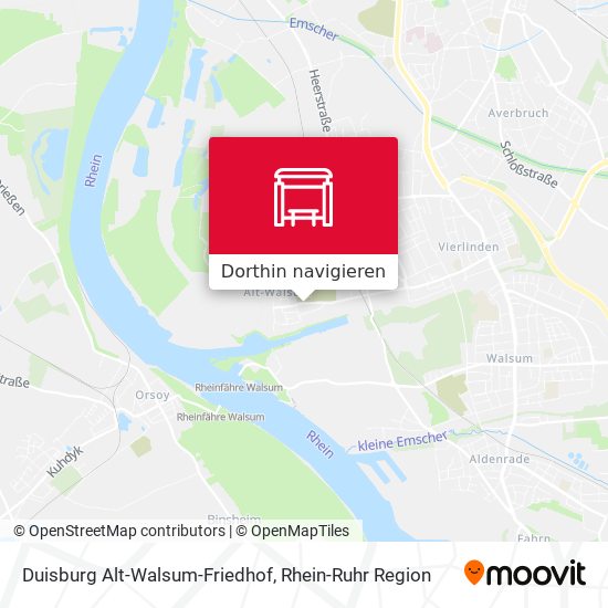 Duisburg Alt-Walsum-Friedhof Karte