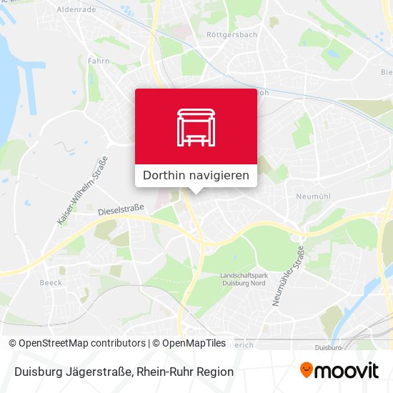 Duisburg Jägerstraße Karte