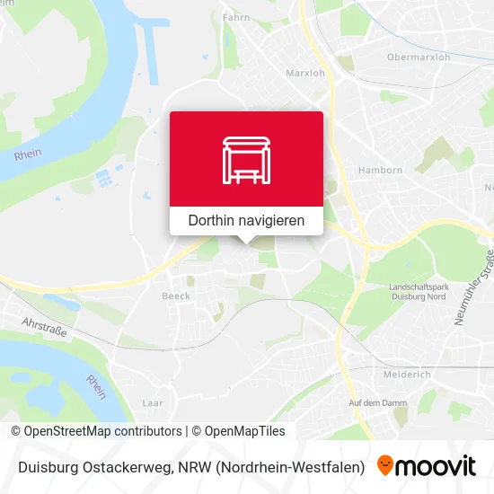 Duisburg Ostackerweg Karte