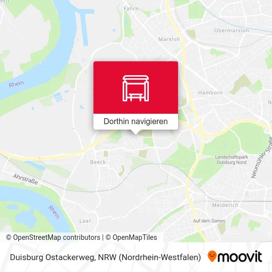 Duisburg Ostackerweg Karte