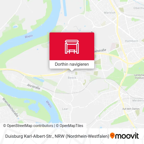 Duisburg Karl-Albert-Str. Karte